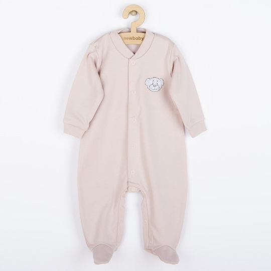 Kojenecký bavlněný overal New Baby BrumBrum old pink