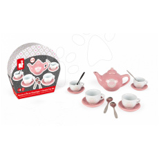 Janod Čajová souprava Macaron Tea Set porcelánová v kufříku 14 dílů od 3 let DOPRODEJ - lehce poškozená krabice viz foto Janod Čajová souprava Macaron Tea Set porcelánová v kufříku 14 dílů od 3 let DOPRODEJ - lehce poškozená krabice viz foto