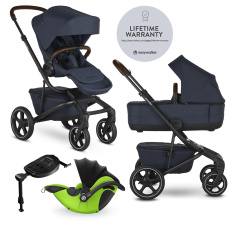 EASYWALKER Kočárek kombinovaný Jimmey 2v1 Indigo Blue LITE RWS + KIDDY Evoluna i-size 2 + základna EASYWALKER Kočárek kombinovaný Jimmey 2v1 Indigo Blue LITE RWS + KIDDY Evoluna i-size 2 + základna
