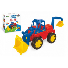 Auto Gigant nakladač a bagr plast 50cm v krabici 55x59x33cm Wader 12m+ Auto Gigant nakladač a bagr plast 50cm v krabici 55x59x33cm Wader 12m+