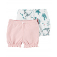 CARTER'S Kraťasy Pink Ocean holka 2ks 9m
