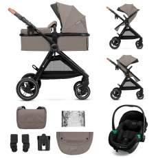 KINDERKRAFT Kočárek kombinovaný 3v1 Esme Pro Sand Beige KINDERKRAFT Kočárek kombinovaný 3v1 Esme Pro Sand Beige
