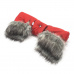 Rukávník na kočárek 2v1 New Baby s kožešinkou red