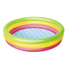 Dětský nafukovací bazén Bestway 102x25 cm 3 barevný Dětský nafukovací bazén Bestway 102x25 cm 3 barevný