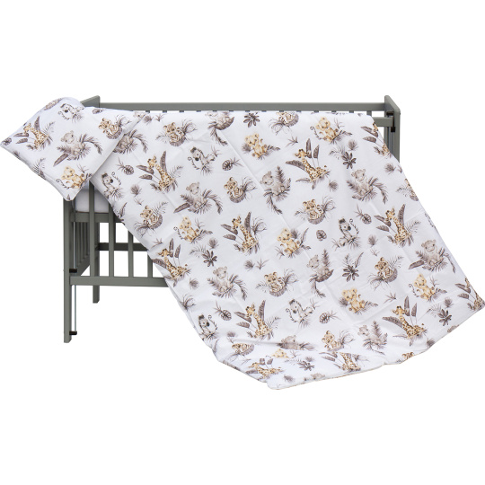 Scarlett Povlečení do postýlky 2dílné - Scarlett Afrika - 100 x 135 cm - béžová