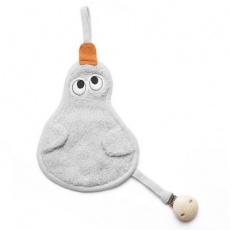 TIMBOO Držátko na dudlík Duck Silver Grey TIMBOO Držátko na dudlík Duck Silver Grey