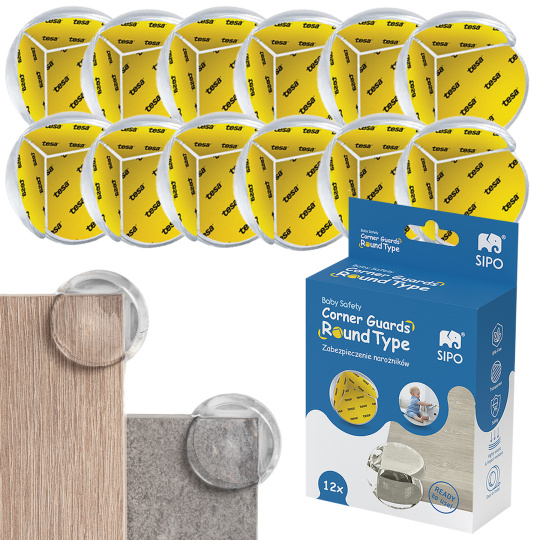 Sipo Ochrana rohů a hran, O-profil, sada 12ks, transparentní