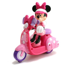 Jada Motorka s přívěsem na dálkové ovládání IRC Minnie Scooter  růžová délka 19 cm