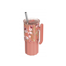Nerezový termohrnek s brčkem Umi Floral Coral 720 ml Nerezový termohrnek s brčkem Umi Floral Coral 720 ml