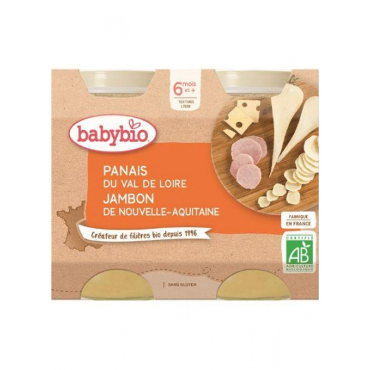 BABYBIO Menu pastiňák se šunkou 2x 200 g