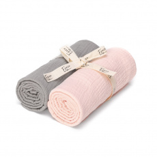 ESECO Pleny mušelínové grey - pink ESECO Pleny mušelínové grey - pink