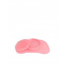 TWISTSHAKE Podložka Click-mat Mini s talířem pastelově růžová TWISTSHAKE Podložka Click-mat Mini s talířem pastelově růžová