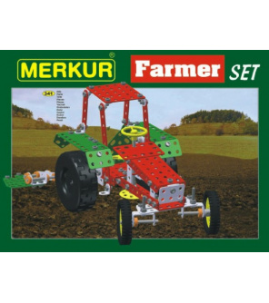 Stavebnice MERKUR Farmer Set 20 modelů 341ks v krabici 36x27x5,5cm Stavebnice MERKUR Farmer Set 20 modelů 341ks v krabici 36x27x5,5cm