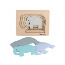 KINDSGUT Dřevěné puzzle slon