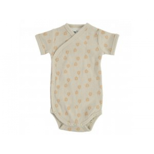 LODGER Romper Short Sleeves Print Rib Birch vel. 68