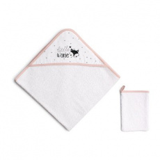 FUNNABABY Set Osuška s kapucí + žínka Be Brave Powder FUNNABABY Set Osuška s kapucí + žínka Be Brave Powder