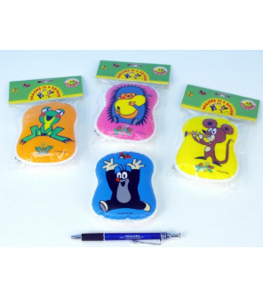 Pískací polštářek Krtek plast 9x12cm asst 6 druhů 6 barev v sáčku Pískací polštářek Krtek plast 9x12cm asst 6 druhů 6 barev v sáčku