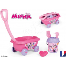 Smoby Vozík na tahání Minnie Garnished Beach Cart s kyblík setem od 18 měsíců Smoby Vozík na tahání Minnie Garnished Beach Cart s kyblík setem od 18 měsíců
