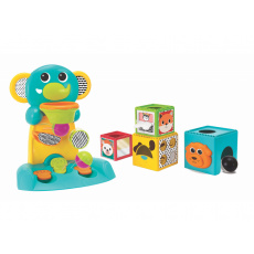 Hrací pult Happy Hoops a skládací kostky Busy Baby Hrací pult Happy Hoops a skládací kostky Busy Baby