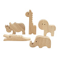 Kreativní sada Safari zvířata dřevěná