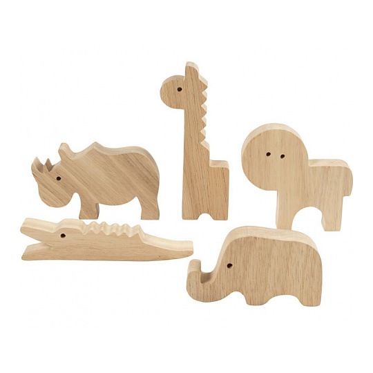 Kreativní sada Safari zvířata dřevěná