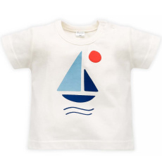 PINOKIO Triko krátkým rukávem Sailor kluk béžová vel. 80 PINOKIO Triko krátkým rukávem Sailor kluk béžová vel. 80