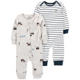 CARTER'S Overal bez nožiček Cactus & Buffalo kluk 2ks NB/vel. 56