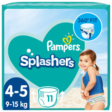 PAMPERS Kalhotky plenkové do vody Splashers vel.4 (11 ks) 9-15 kg