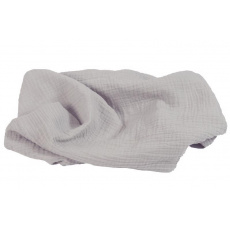 BABYMATEX Přikrývka bavlněná Muslin světle šedá 120x80 cm BABYMATEX Přikrývka bavlněná Muslin světle šedá 120x80 cm