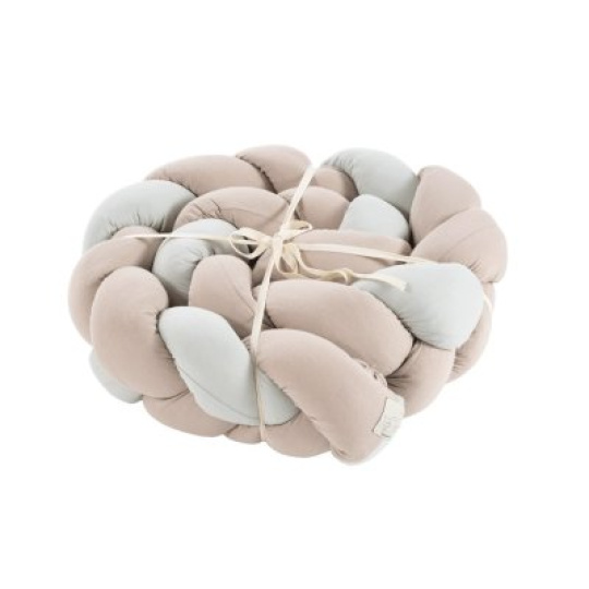 TRÄUMELAND Copánkový mantinel Signature Taupe & Mint 180 cm TRÄUMELAND Copánkový mantinel Signature Taupe & Mint 180 cm