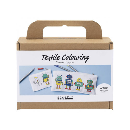 Kreativní sada Mini Craft Kit Textile Colouring Robot