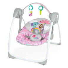 BRIGHT STARTS Houpačka s melodií Pink Paradise™ 0m+ do 9kg BRIGHT STARTS Houpačka s melodií Pink Paradise™ 0m+ do 9kg