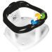 MALTEX Sedadlo do vany s hračkami Panda - White/Black