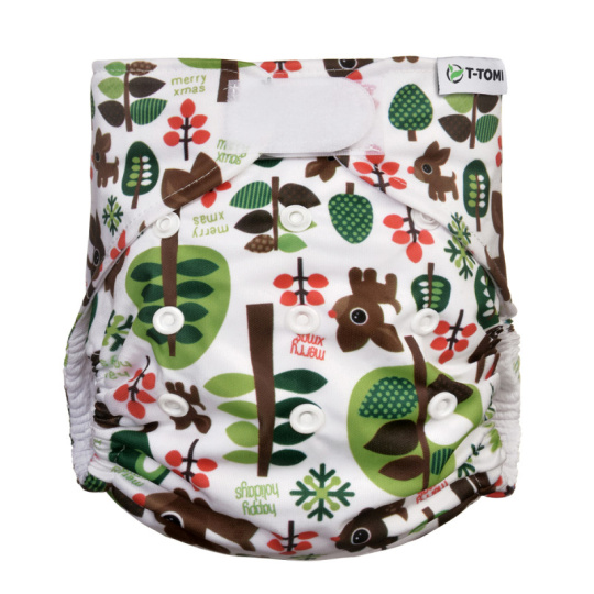 T-TOMI Plena kapsová, typ AIO - suchý zip, 4-15kg, Trees