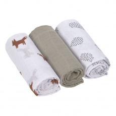 Lässig BABIES Swaddle Burp blanket 60x60 Little Forest Lässig BABIES Swaddle Burp blanket 60x60 Little Forest