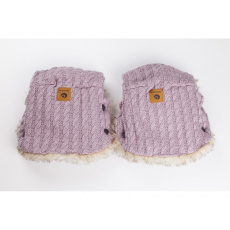 Rukavice na kočárek GRANDMA Pink Melange Rukavice na kočárek GRANDMA Pink Melange