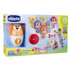 CHICCO Kuželky veselé opičky 18m+ 6 ks CHICCO Kuželky veselé opičky 18m+ 6 ks