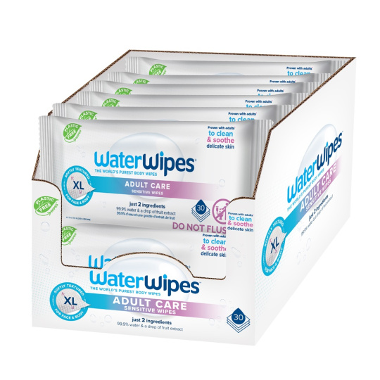 12x WATERWIPES Ubrousky vlhčené Body&Intimate 30 ks (360 ks)