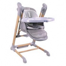 BO JUNGLE Jídelní židlička B-Swinging Chair Wood Grey BO JUNGLE Jídelní židlička B-Swinging Chair Wood Grey