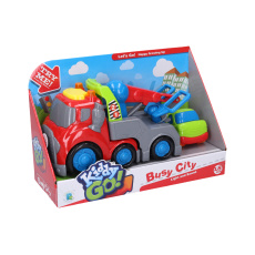 WIKY Kiddy Auto odtahovka s efekty 19,5 cm auto 18m+ WIKY Kiddy Auto odtahovka s efekty 19,5 cm auto 18m+