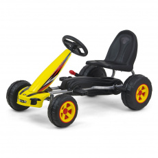 Dětská šlapací motokára Go-kart Milly Mally Viper žlutá Dětská šlapací motokára Go-kart Milly Mally Viper žlutá