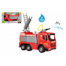 Mercedes auto hasiči plast 65cm stříkací vodu nádržka 1,5l v krabici 71x40x28cm Mercedes auto hasiči plast 65cm stříkací vodu nádržka 1,5l v krabici 71x40x28cm