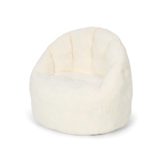 Křeslo dětské plyšové Soft White