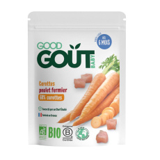 Příkrm zelenino-masový BIO Mrkev s farmářským kuřátkem 190g Good Gout Příkrm zelenino-masový BIO Mrkev s farmářským kuřátkem 190g Good Gout