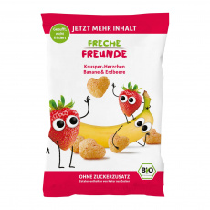 FRECHE FREUNDE BIO Křupky Kukuřice, banán a jahoda 12 m, 30 g FRECHE FREUNDE BIO Křupky Kukuřice, banán a jahoda 12 m, 30 g