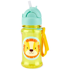 SKIP HOP Zoo tritan Láhev s brčkem 355ml Lev 12m+