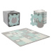 KINDERKRAFT SELECT Podložka pěnová puzzle Luno Shapes 185 x 165 cm Mint, 30ks, Premium