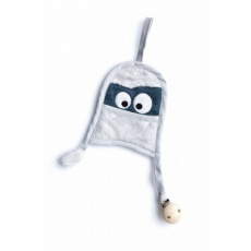 TIMBOO Držátko na dudlík Monster Silver Grey TIMBOO Držátko na dudlík Monster Silver Grey