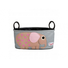 3 SPROUTS Organizér na kočárek Elephant Pink 3 SPROUTS Organizér na kočárek Elephant Pink