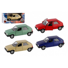 Auto Welly Škoda Favorit kov/plast 11cm 1:34 na volný chod 4 barvy v krabičce 15x7x7cm Auto Welly Škoda Favorit kov/plast 11cm 1:34 na volný chod 4 barvy v krabičce 15x7x7cm